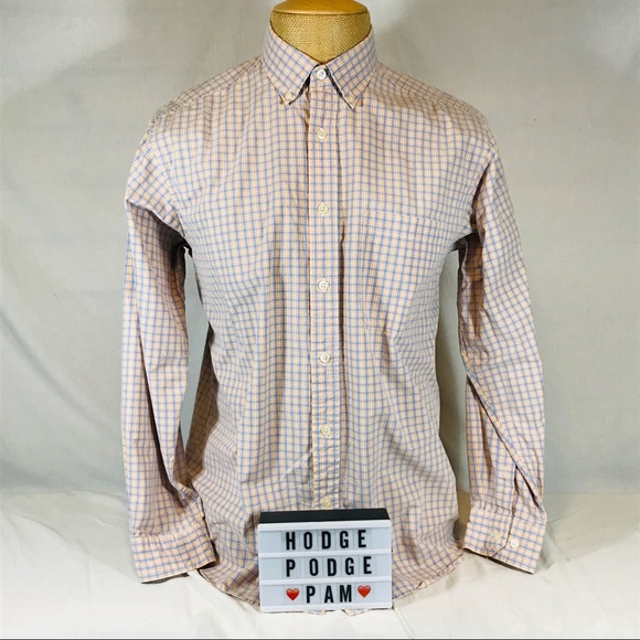 Gingham Spring Summer Button Down Shirt Casual - Picture 5 of 6